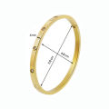 Luxury Stainless Steel Bracelet Women Bangles Bracelets On Hand Lady Girl Women's Fashion Jewelry Rhinestone Designer Gifts Nail. 