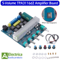 TPA3116D2 Bluetooth 5.0 Subwoofer Amplifier Board 2.1 Channel High Power Audio Stereo Amplifier Board 2*50W+100W Bass AMP by Electrica. 