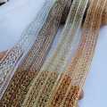 Gota Patti Lace Medium Size 5-yard roll of fancy Zari lace; ideal for dresses, dupattas, and borders. 