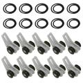 10 Set Adjustable Fishing Rod Hook Keeper Rubber Rings Lure Bait Jig Holder. 