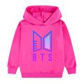 New Style BTS Printed Kids Hoodie Unisex Loose Cotton Tops Boys Girls Korean Fashion Long Sleeve Sweatshirt. 