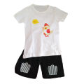 Hunz T-Shirt And Short Pant For Kids Baby Boys And Girls Round Neck Short Sleeves Tee Tops Clothes Sets Dresses Outfit. 