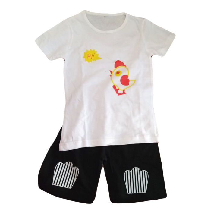 Hunz%20T-Shirt%20And%20Short%20Pant%20For%20Kids%20Baby%20Boys%20And%20Girls%20Round%20Neck%20Short%20Sleeves%20Tee%20Tops%20Clothes%20Sets%20Dresses%20Outfit%20-%20Image%203