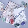 Chinese Sequence Strategy Board Game 4 way Folding board. 