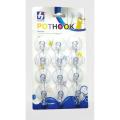 12Pcs Pack of Adhesive Suction Cup Hooks stick hook Heavy Duty. Transparent Strong Self Adhesive Door Wall Hangers Hooks Suction Heavy Load Rack Cup for Kitchen & Bathroom.. 