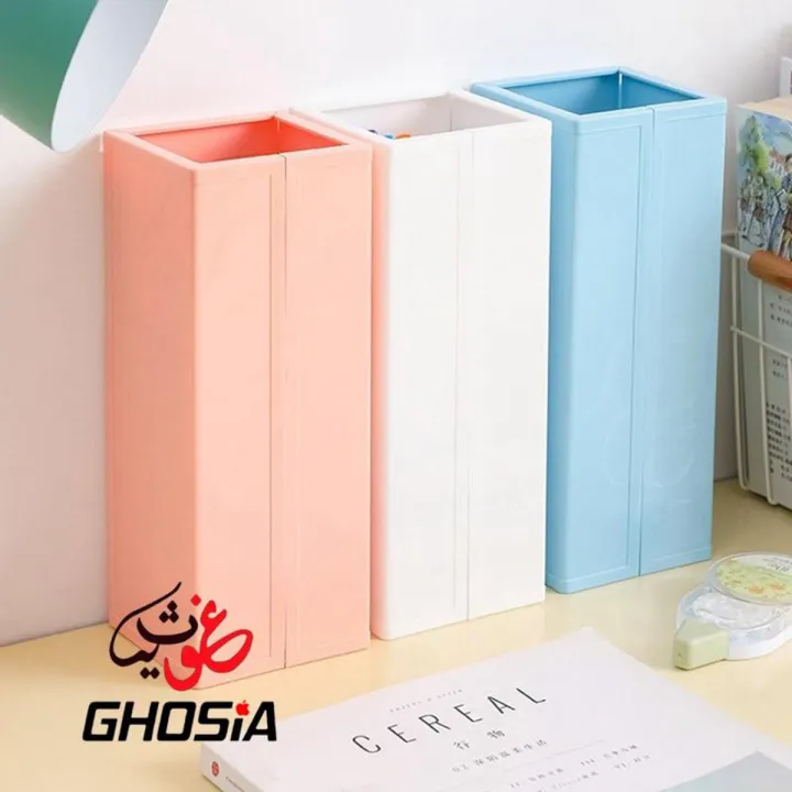 Stationery%20&%20Cosmetic%20Stationery%20Organizer%20Foldable%20Cute%20Magnetic%20Opening%20&%20Close%20Function_Standable%20Multigrid%20PVC%20Organizer%20-%20Image%202