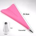Cakeware 12 Piece Cake Decorating Set Frosting Icing Piping Bag Tips with Steel nozzles. Reusable & Washable.. 