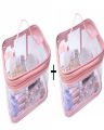 Multi Purpose Cosmetic PVC Plastic Bag Organizer Storage Jewellery Vanity Box Makeup Kit (Transparent). 