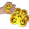Stress Relief Ball, Smiley Squeezers for Relieving Hand Exercise (1 Ball) Material: Foam , Color: Yellow. 