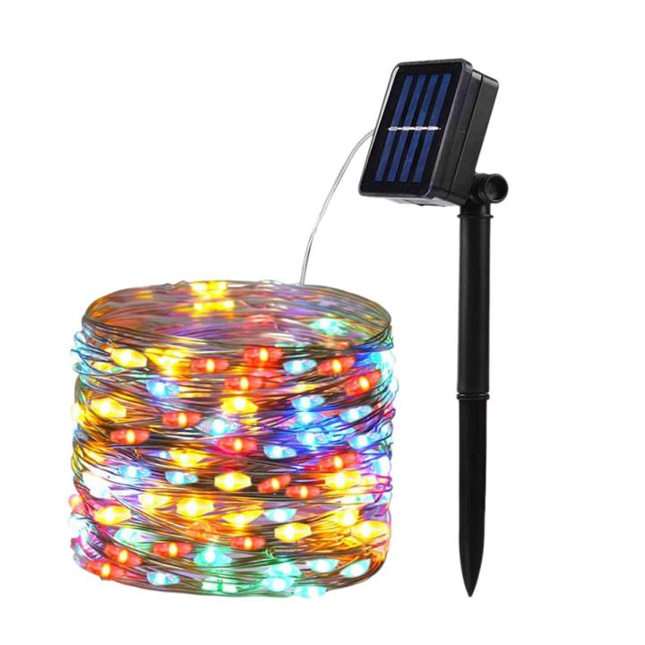 Solar LED String Lights, 10M Waterproof Flexible Fairy Christmas Lights