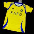 Ronaldo alnssr yellow football soccer  Full Kit For Kids. 