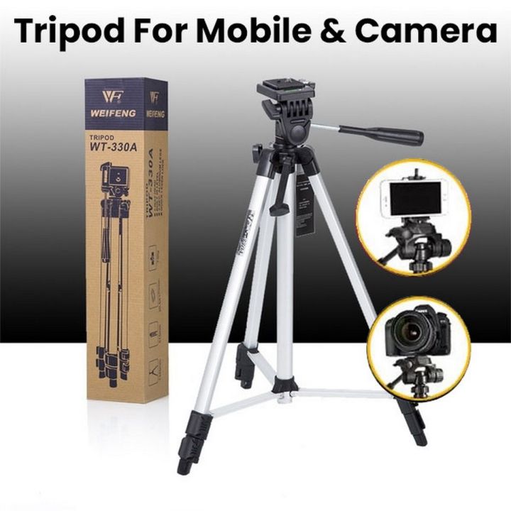 330A Tripod Mobile + Camera Stand  PRofessional Stand For TIK TOKERS & YouTubers