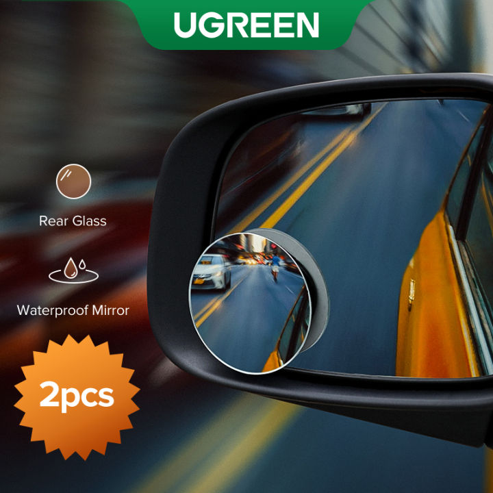 Ugreen Car Mirror 360 HD Blind Sport Mirrior Wide Angle Round Convex Rearview Mirror Vehicle Parking Rimless Rear View Mirror Daraz.pk