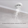 【Footprint】 Free Battery Wireless Smoke Detector Fire Sensor Alarm High Sensitivity Home Safety Photoelectric Sensitive Sensor Smoke Detector Fire Alarm For Family Guard Battery Included Fire Smoke Detector Sensor. 