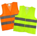 Safety Jacket / Safety Vests - Yellow Reflective Strips High Visibility Traffic Jacket. 