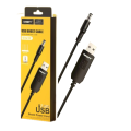 Ansty Data Cable Z-028 Universal 5-12V Power Adapter with Built-In Chip for Wi-Fi Router, USB Hub, Audio, Light, Fan, Heat Sink - Boost Power Cord Royal Star. 