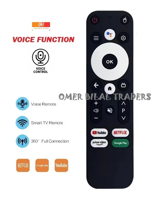 Voice Smart Android tv Box Remote Control With Voice Cammands & Netflix ...