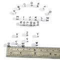 【Storewide Sale】 100Pcs Beads Letter Beads Cubic White Alphabet Beads 6mm Faceted Beads For Jewelry Making.