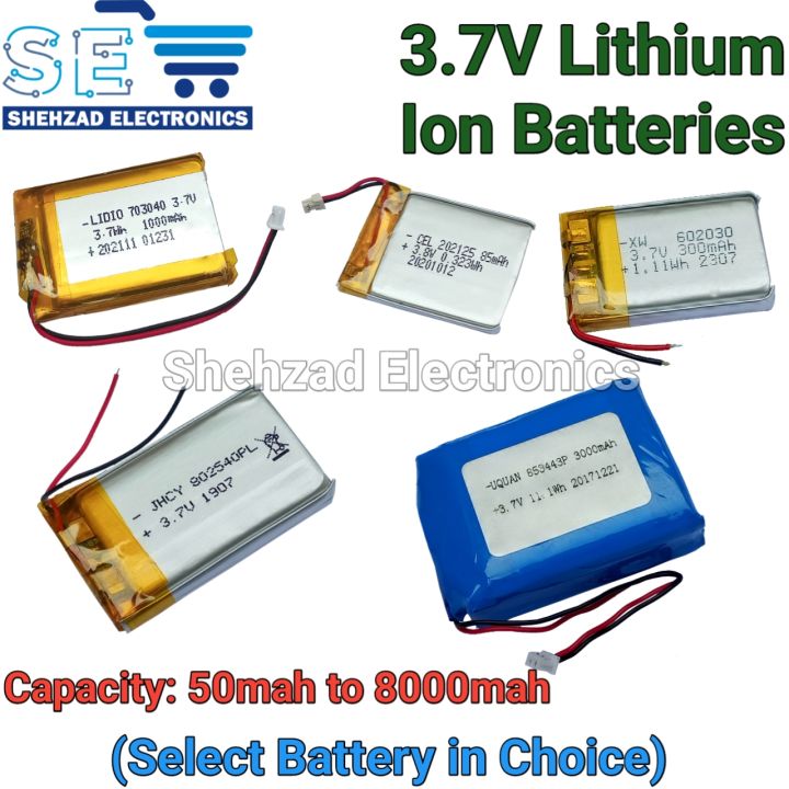 3.7V 350mah to 10000mah Rechargeable Batteries Lithium Li-Po Polymer Battery For Bluetooth Speaker DIY Power Bank ,Toys & Arduino Projects Select Choose from