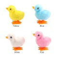 1 Pcs Pet Cat Toys Jumping Walking Hopping Cartoon Plush Chicken Toy Size Approx. 4 Inch - Pink. 