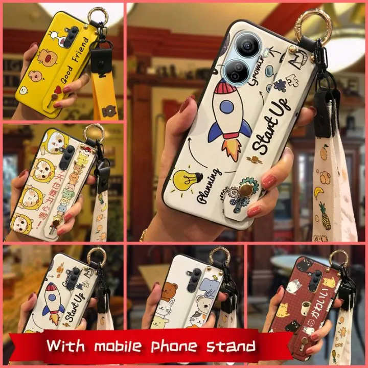 mobile%20phone%20case%20Cute%20Phone%20Case%20For%20ZTE%20Libero%205G%20IV/Nubia%20Ivy%20cell%20phone%20sleeve%20Cartoon%20Silicone%20Wrist%20Strap%20ring%20-%20Image%204