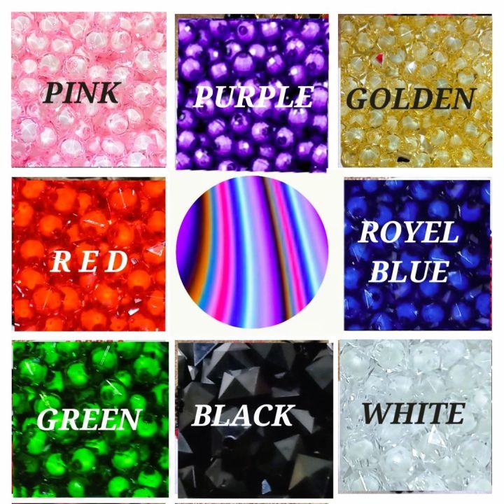 CRYSTAL DIAMOND CUTS BEAD, TWO TONE SHADE, SIZE 8MM, IN 8 DIFFERENT FINEEST CLOURS, FOR CRAFT PROJECT DIY SEWING CRAFT SUPPLIES AND SCHOO LPROJECT, 300 PCS PACK.