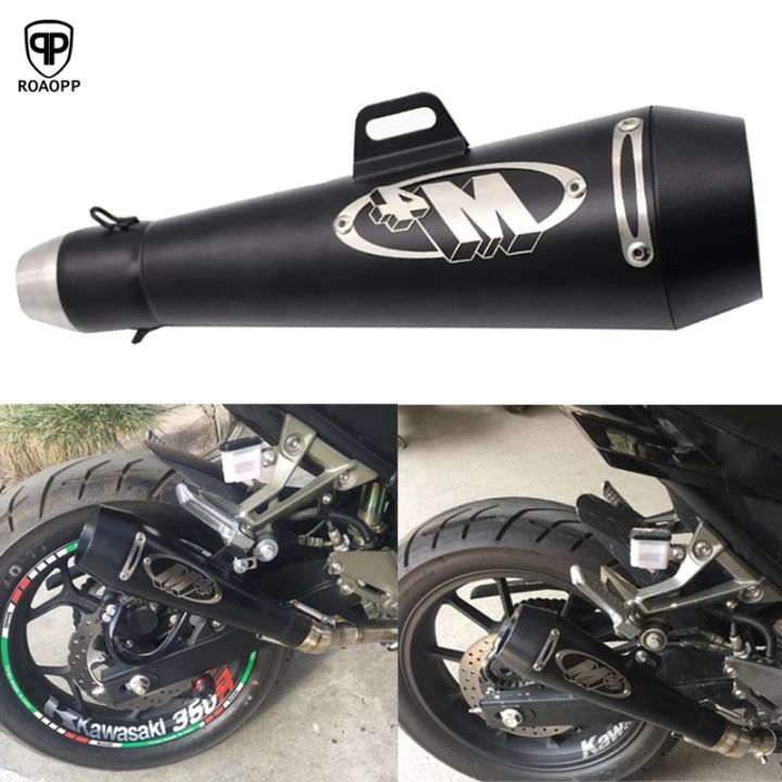 M4 MATT BLACK EXHAUST FOR MOTORCYCLE, HEAVY BIKES, BIKE WITH DB KILLER