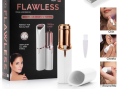 All-in-One Hair Removal Budget Bundle – Flawless Facial Hair Remover + Tinkle Eyebrow Razors (3pcs) + Crystal Hair Remover Stone – Painless, Reusable Epilator Set for Women. 