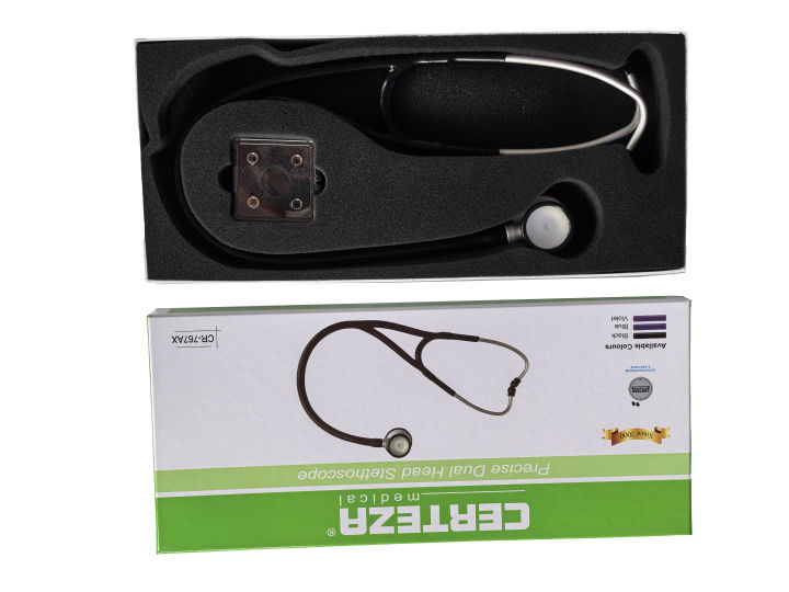 Certeza CR 767AX Black  – Professional Inner Spring Dual Stethoscope