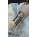 Plain Silver Stainless Steel Bangles Pack of 36. 