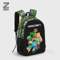 Zezo Minecraft Kids School Bag – Allover Print Backpack for Boys & Girls | KG & Preschool Backpack. 
