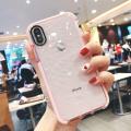 For iphone XS Max  3D Diamond Pattern Clear Soft TPU Full Cover Shockproof Case. 