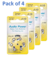 Pack of 4 Packet 6 Pcs A10 Hearing Batteries Size 10 Battery A10 Hearing Aid Accessories Professional Aid Battery. 