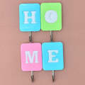 Set of 4 Wall Hooks for Hanging Keys etc | HOME Hook Very Strong | Adhesive Weight Capacity 2 kg | SJR Collections. 