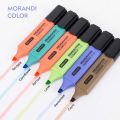 【HOT】 1 PCS 18 Colors Highlighter Marker Pen Water-Based Pigment Single Head Highlight Pen Stationery Office School Supplies. 