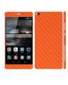Orange Carbon Fiber Texture Mobile Skin for Huawei P8. 