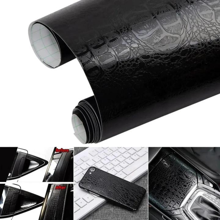 12x20 inches 3D Crocodile Skin Leather Sticker Film Retro Crack Design Interior Decoration Waterproof Vinyl Wrap Sheet, Car stickers and Decals Motorcycle Car Styling Accessories Automobiles, Laptop Stickers, Mobile Stickers.