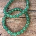 Dark Green /  light green  Beads Bracelet -for independence day - 1 pcs- classic design- 8mm size beads- for boys & girls both. 