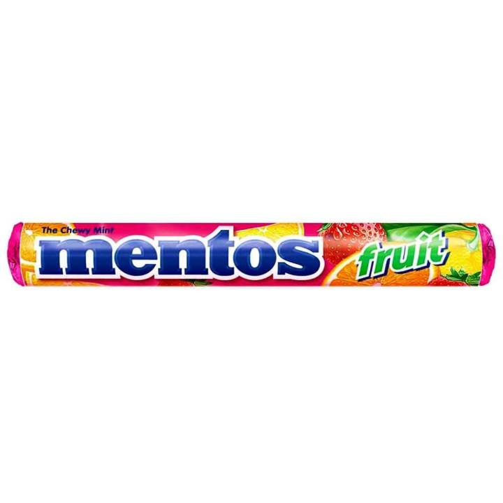 Alfatah Mall - MENTOS CHEWY DRAGEES FRUIT 37.5 GM