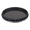 【3C VictoryEagle Store】Andoer 52mm ND Filter Fader Neutral Density Adjustable ND2 to ND400 Variable Filter Camera Filters for Canon Nikon DSLR Camera. 