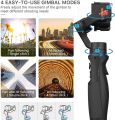 hohem iSteady Pro 4 3-Axis Gimbal Stabilizer for GoPro 13/12/11/10/9 8/7/6/5, for Osmo Action and Other Action Cameras,Support Bluetooth & Cable Control, IPX4 Splash Proof with Tripod. 