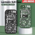 JIUMOO For iPhone 6 iPhone 6s Case Fashion Tide Brand Thin Leather Soft Silicone Full Lens Camera Protect Cases Shockproof Back Cover Casing Softcase For Boy. 