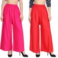 Women Wide Leg Comfortable Plazo For Women And Girls Pack Of 2. 