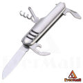Multi Function Tools Keychain - Pocket Stainless Steel Knife Keyring - Survival Swiss Army Knife with Bottle Opener, Can Opener, Corkscrew & Philips Screw Driver. 