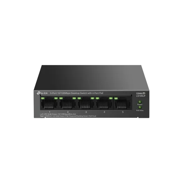 TP-Link%20Network%20Gigabit%20Desktop%20Switch%20LS105LP%205-Port%2010/100Mbps%20Desktop%20Switch%20with%204-Port%20PoE%20-%2018%20Months%20Brand%20Warranty%20-%20Image%206