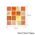 10Pcs Floor Kitchen Removable Self-adhesive Waterproof Tile Stickers Wall Stickers DIY Home Decor Wallpaper. 