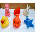 Soft Plastic Choo Choo Animals Pack of 6 for Kids. 