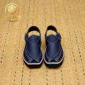 Kaptaan Navy Blue Peshawari Chappal –Captain shoes Ultimate Handmade Leather Sandals for Men | Traditional Comfort Meets Modern Style | Perfect for Formal, Casual, and Ethnic Wear Shoes (elite peshawri chappal) Khankhel brand. 
