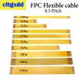 cltgxdd Gold plated FPC Connector cable Line 13 21 23 25 27 31 33 39 45 51 Pin FFC FPC Flexible Flat Ribbon Cable Pitch 0.3 mm. 