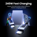 【240W】UGREEN 240W Type C Fast Charging Cable E-Marker for iPhone 16 15 Series Samsung S24 S23 Ultra iPad Pro Macbook Switch. 